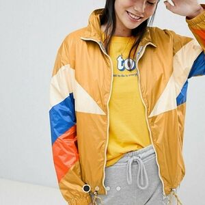 (Colour block) Light Windbreaker jacket